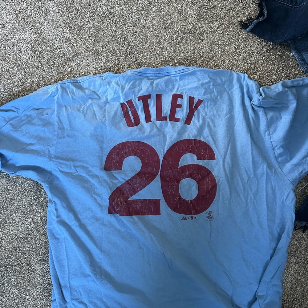 Powder blue Phillies shirt
